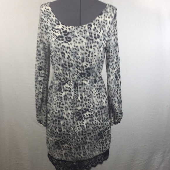 Peppermint Dresses & Skirts - Peppermint Dress Women Size Small Animal Print Elastic Waist & Sleeves
